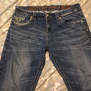 Mens Rock Revival Jeans