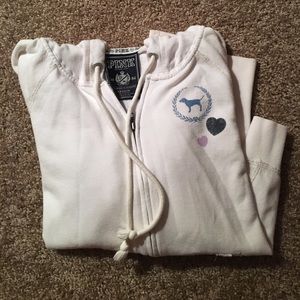 Victoria's Secret PINK hooded zip up sweatshirt