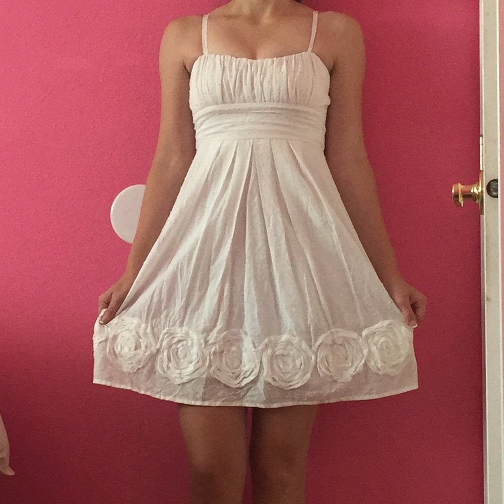 Bright white summer dress