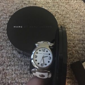 White leather band Marc Jacobs watch