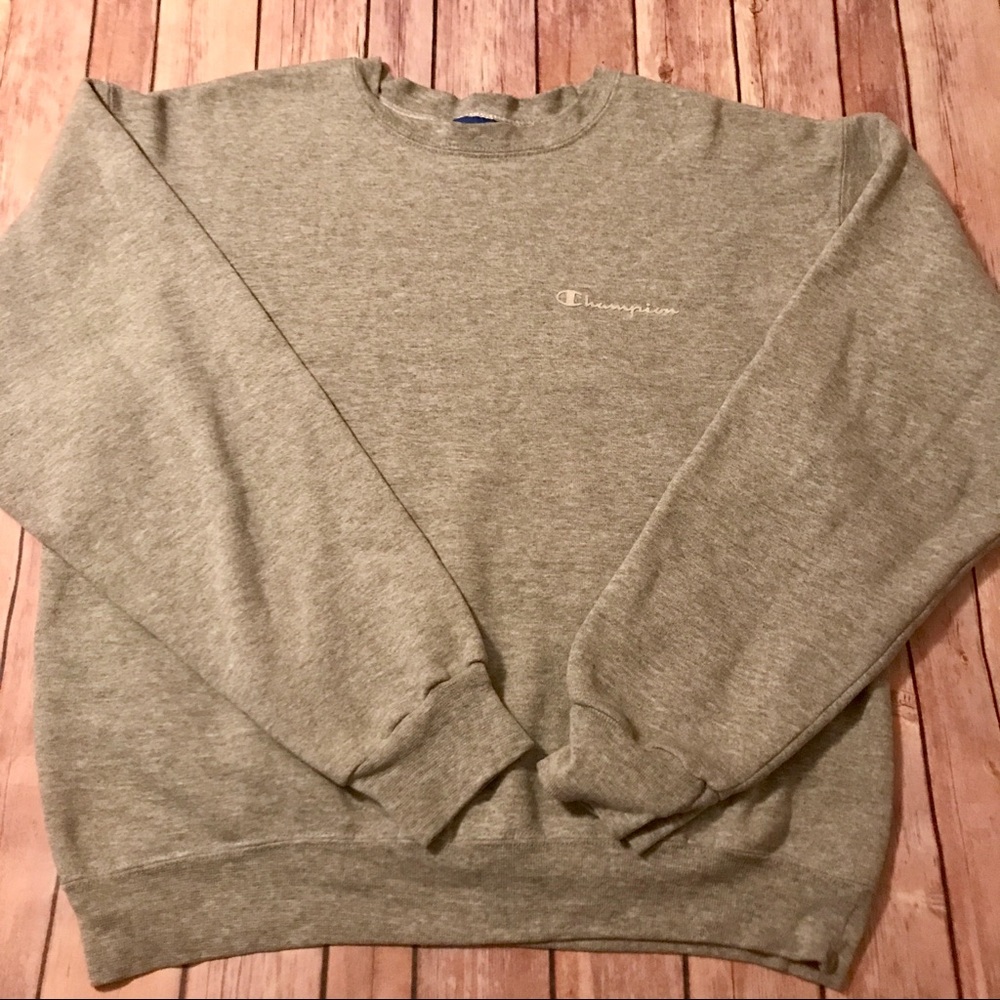 Vintage Champion gray crew neck sweatshirt