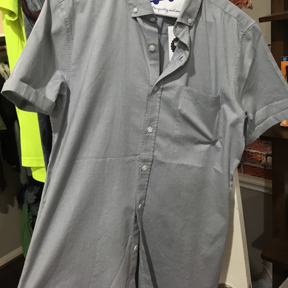 Brand New TopMan grey short sleeved shirt
