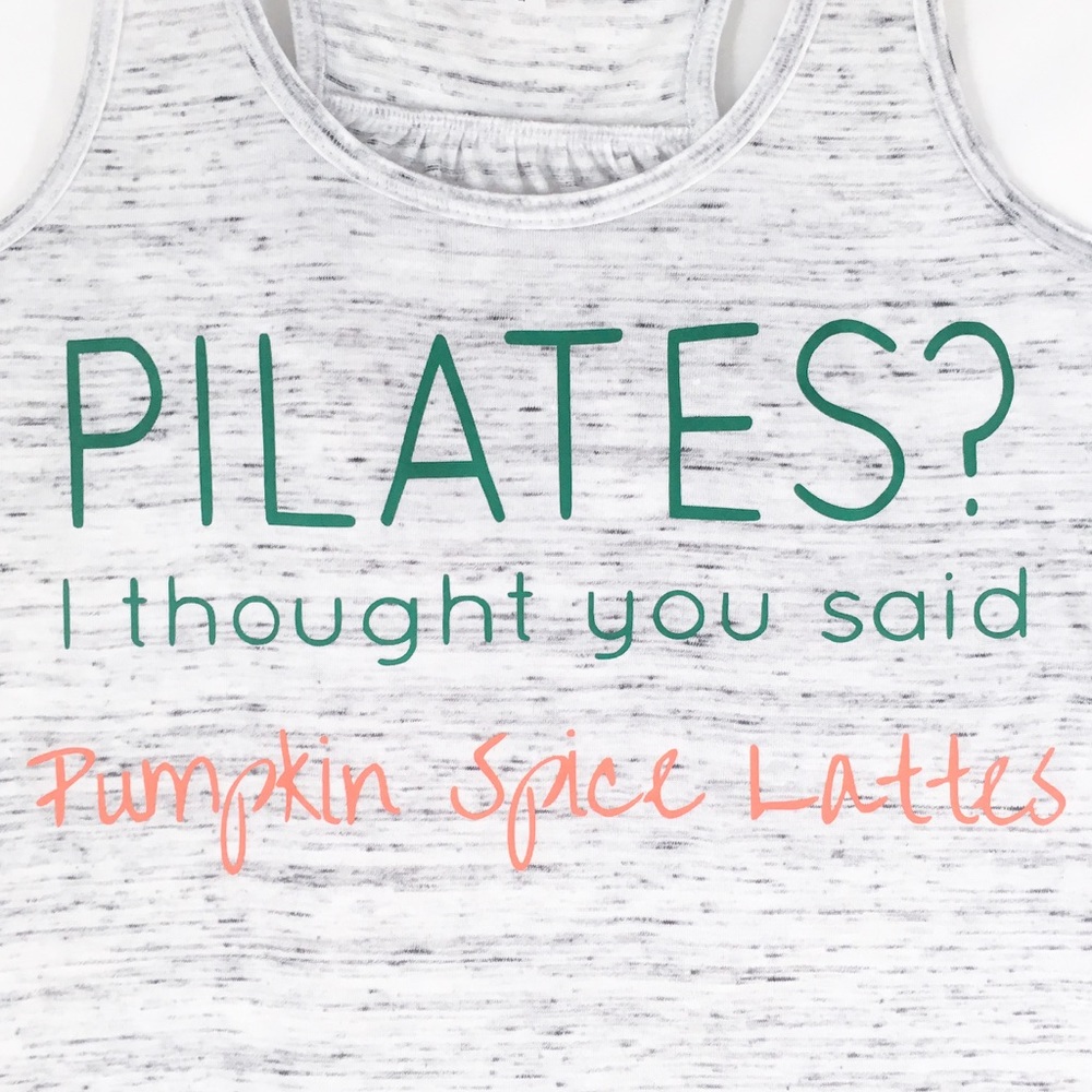 Pumpkin Spice Lattes Flowy Racerback Tank - Picture 4 of 8