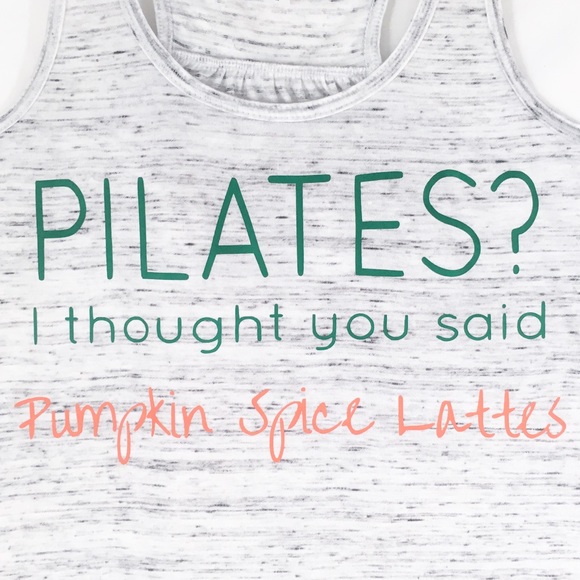 Pumpkin Spice Lattes Flowy Racerback Tank - Picture 4 of 8