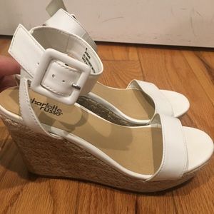 Charlotte Russe White Wedges