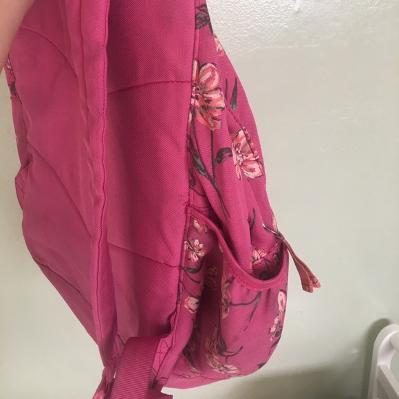 Hollister pink floral backpack - Picture 4 of 6