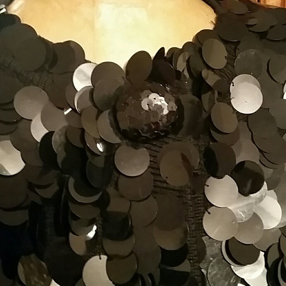 Vintage Glamorous Paillette Sweater/Jacket Host Pick ♥ - Picture 2 of 7