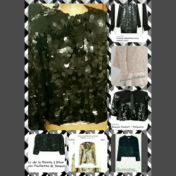 Vintage Glamorous Paillette Sweater/Jacket Host Pick ♥ - Picture 7 of 7