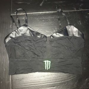 Foreign Exchange bralette with Monster logo