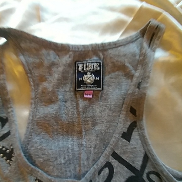 PINK ✨Bling✨ Ribbed Tank - Picture 3 of 3