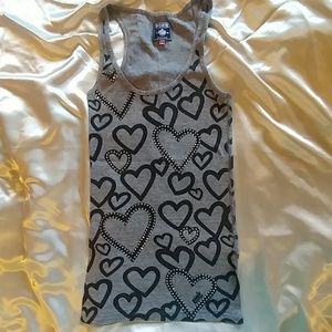 PINK ✨Bling✨ Ribbed Tank