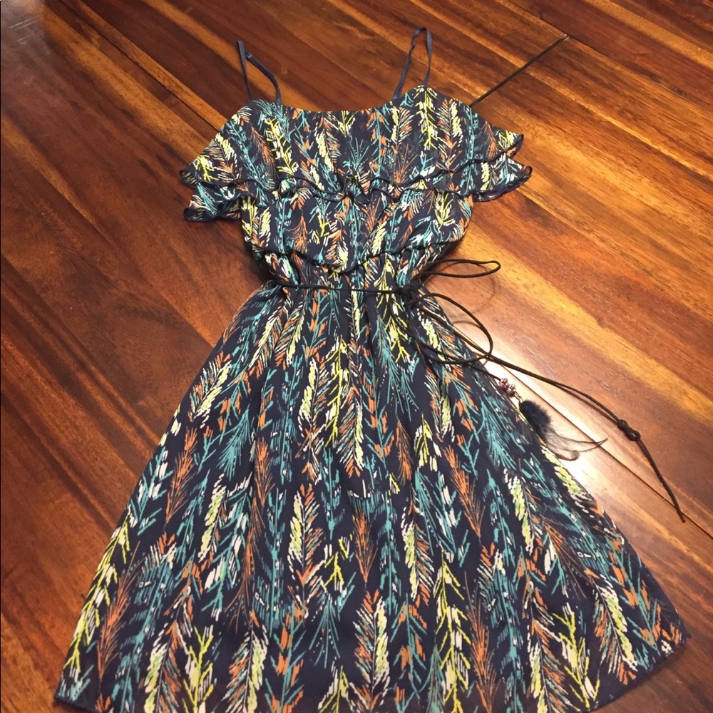 BOHO FEATHER DRESS