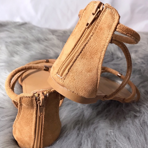 Ely Suede Tan Sandals - Picture 2 of 5