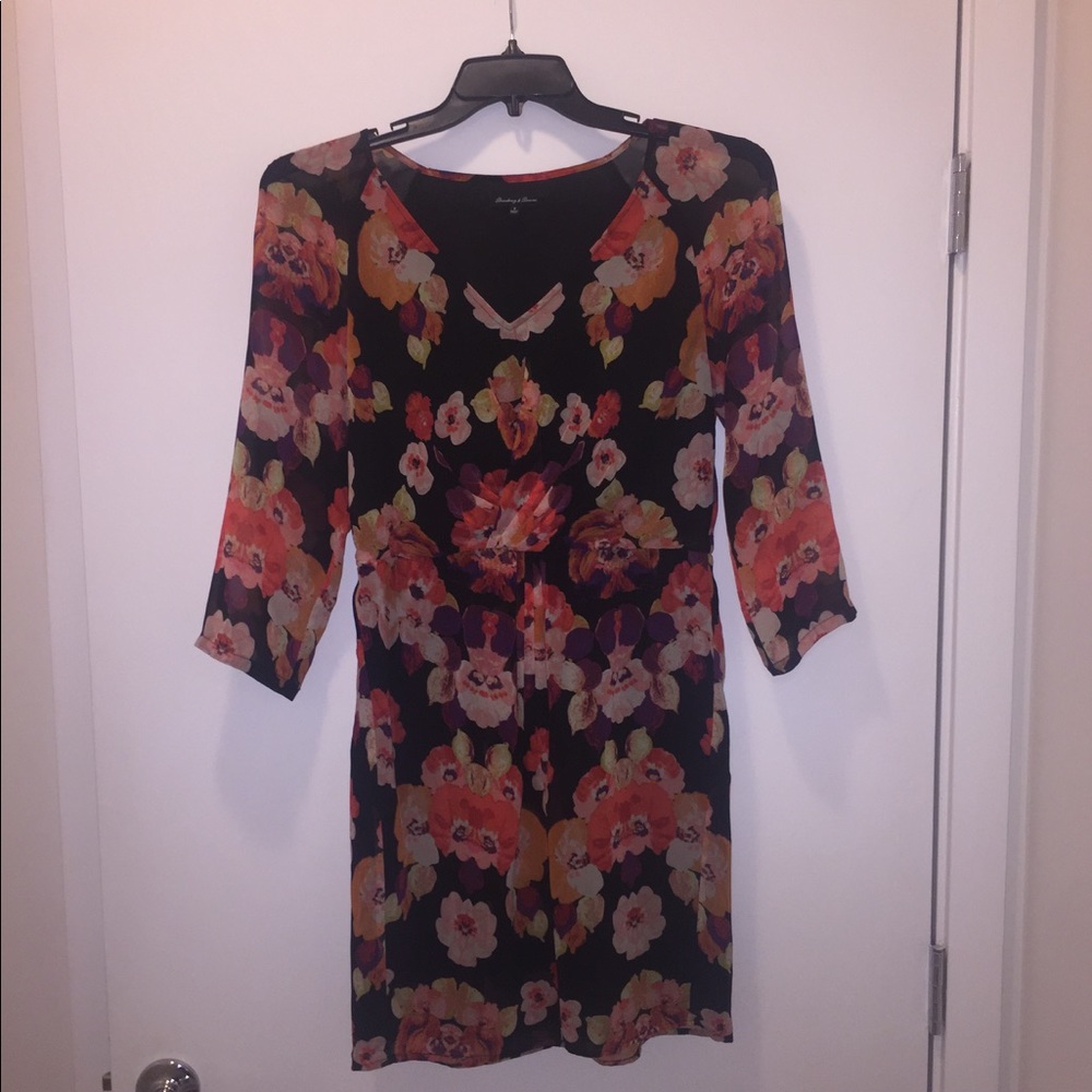 Madewell floral fall dress