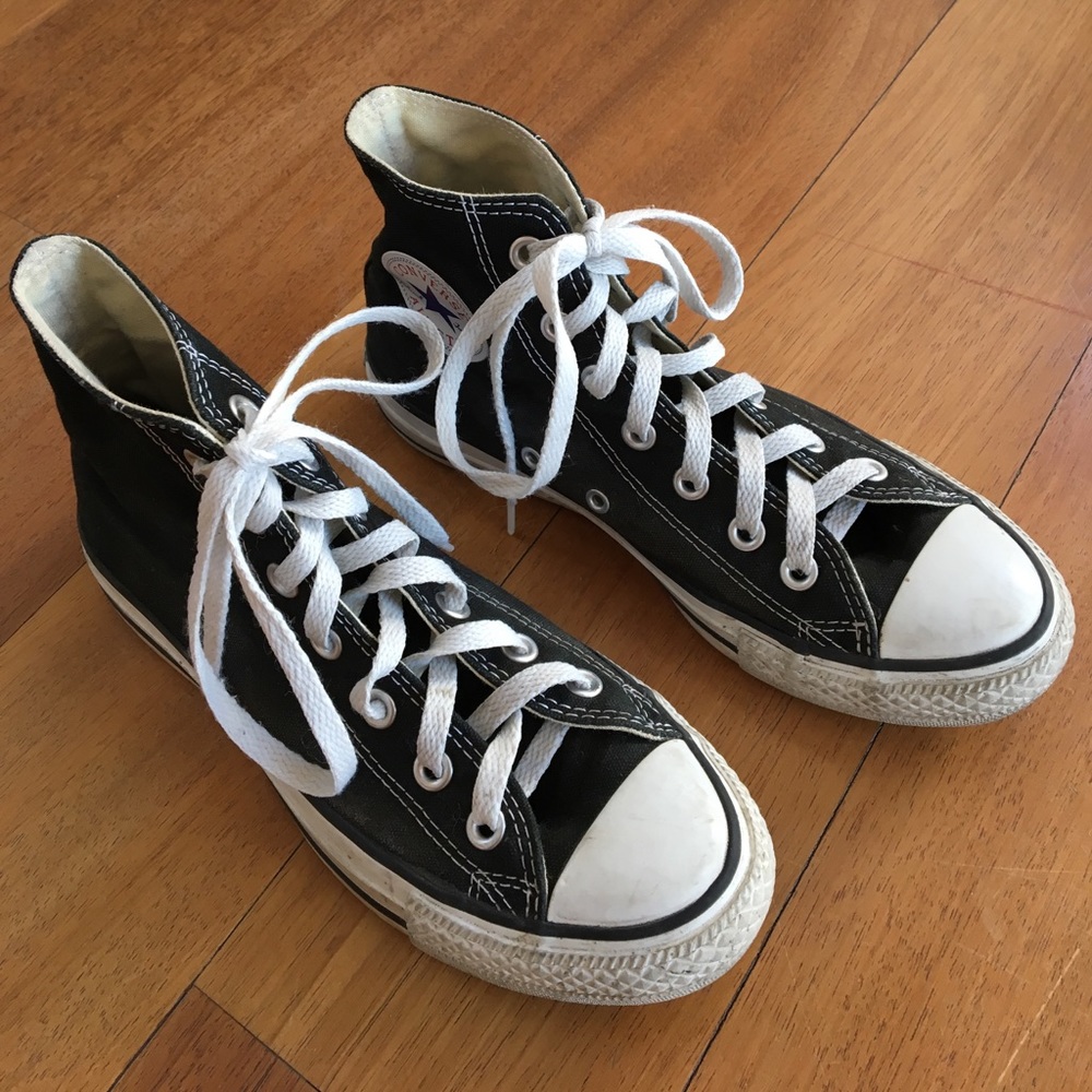 High Top Converse Black
