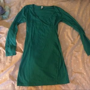 American apparel cross neck long sleeved dress S