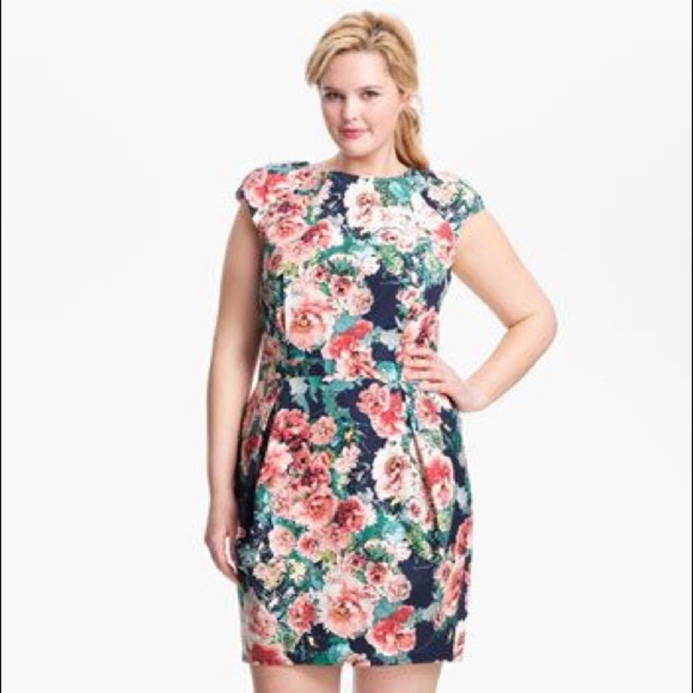 ABS by Allen Schwartz Floral Sheath Dress