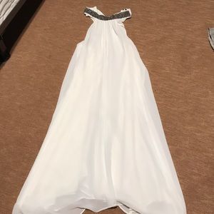 White halter dress