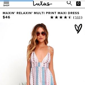 Lulus maxi dress