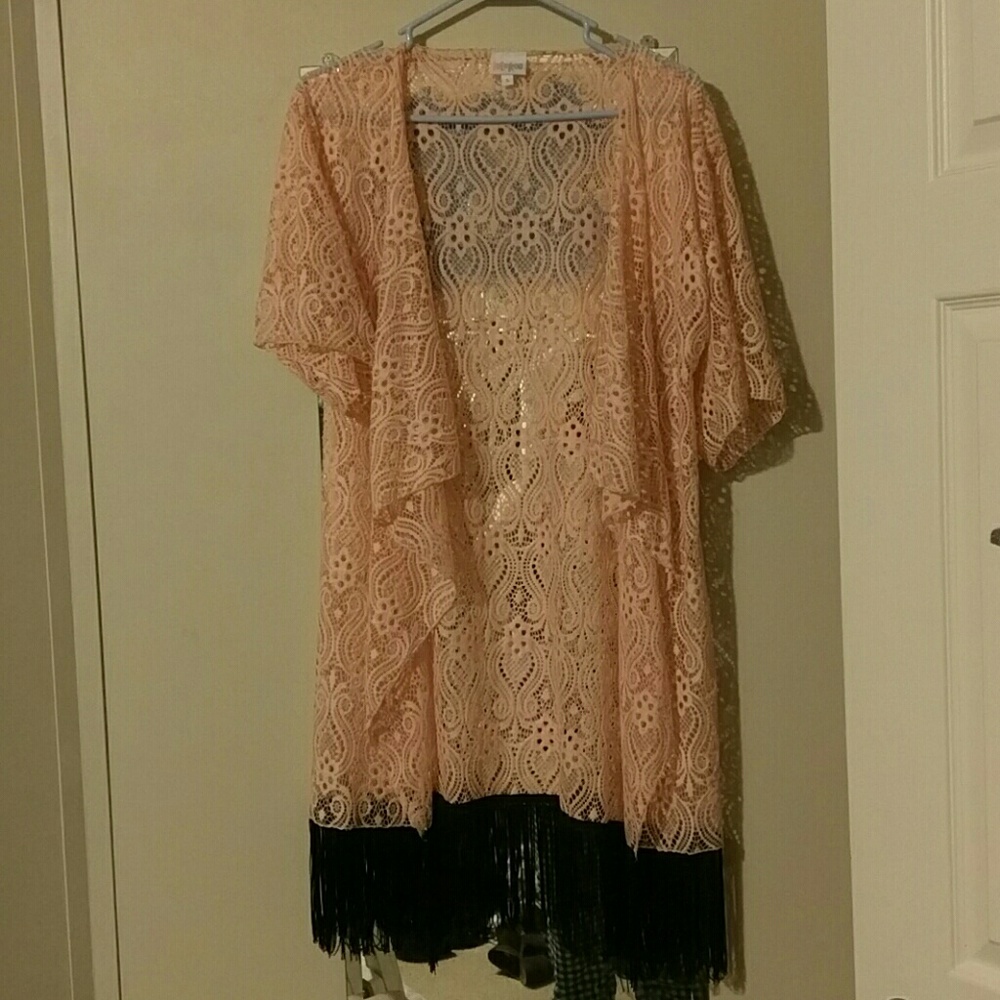 Lularoe Pink and Black Monroe