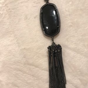 Black Kendra Scott long necklace