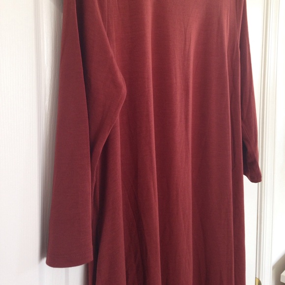 🍁LAST ONE🍁 Rust Tunic Dress with Pockets - Picture 6 of 8