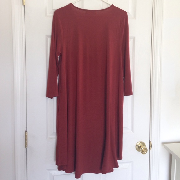 🍁LAST ONE🍁 Rust Tunic Dress with Pockets - Picture 8 of 8