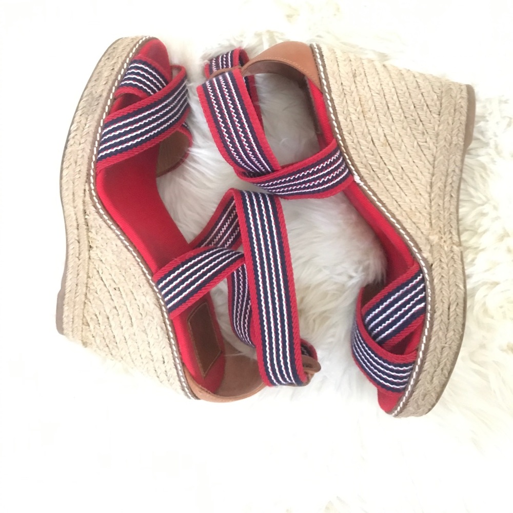 Tory Burch Adonis Espadrille Wedges - Picture 2 of 6