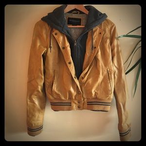 Obey Propaganda Yellow Veganleather Jacket