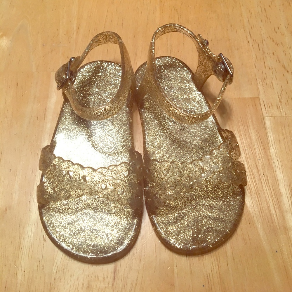 GLITTERY GOLD OLD NAVY SANDALS
