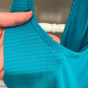 Blue lululemon running tank