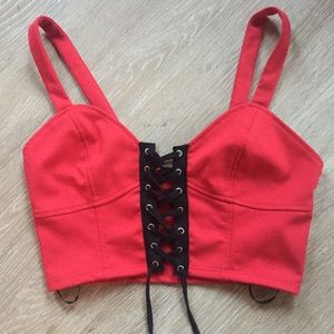 lace up crop top! ❤️❤️