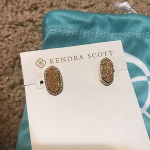 Kendra Scott Gold Drusy earrings