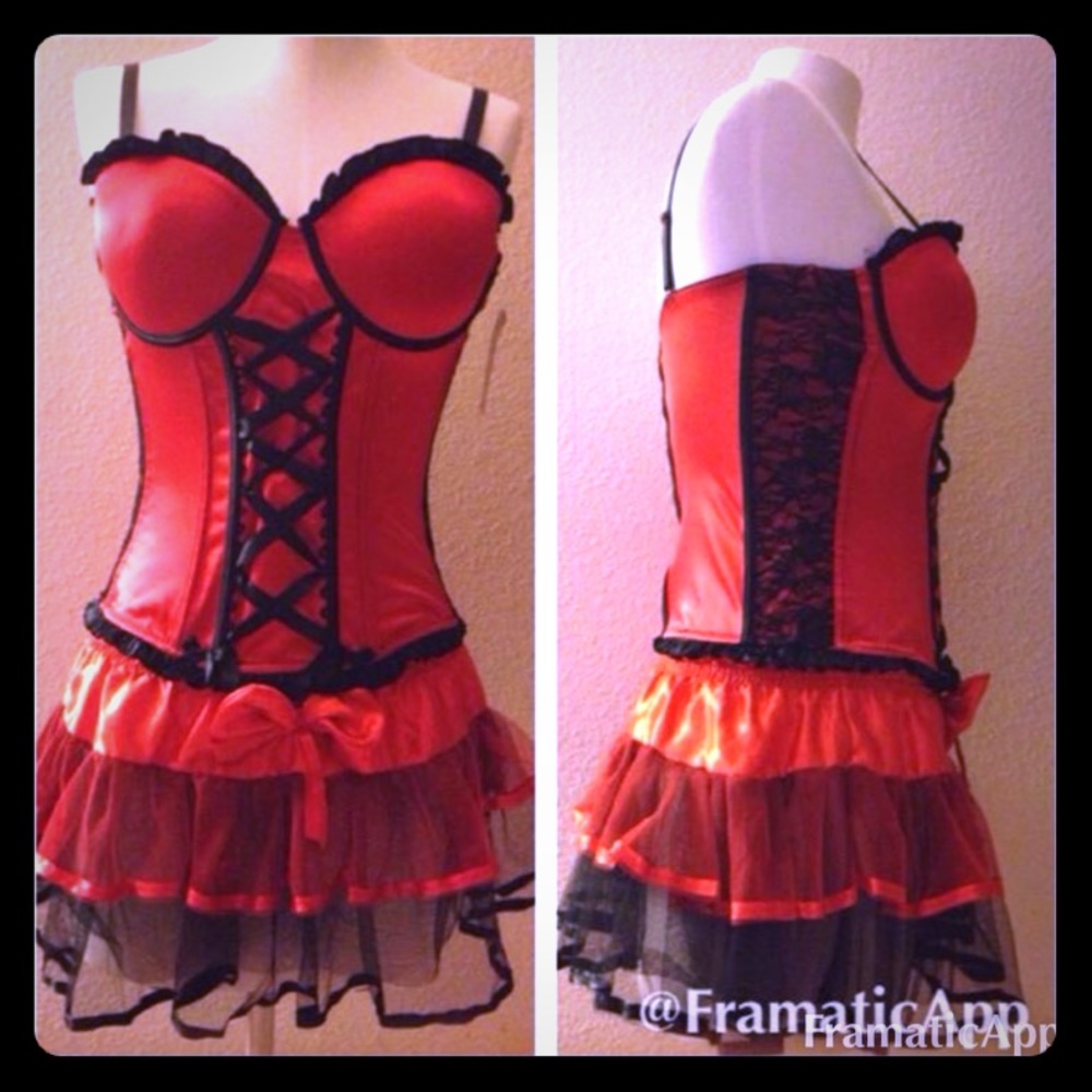 HOT TOPIC CORSET and TUTU SKIRT