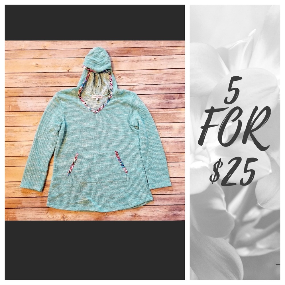 5 for $25 Long Sleeve Hooded Sweater