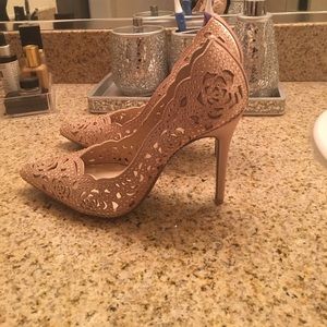 Elsa evening pumps , worn once in my wedding day