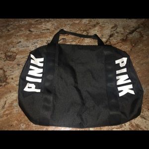 PINK (victoria secret) black duffel bag
