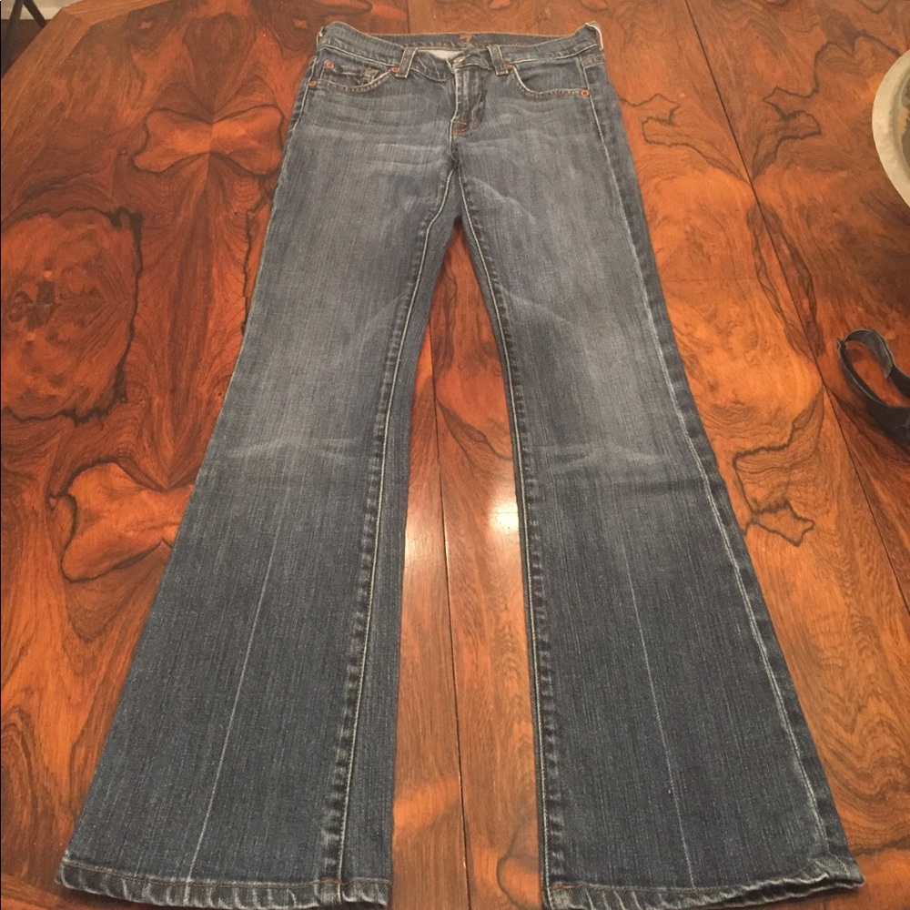7 for All Mankind Bootcut Flare Jeans Sz 25