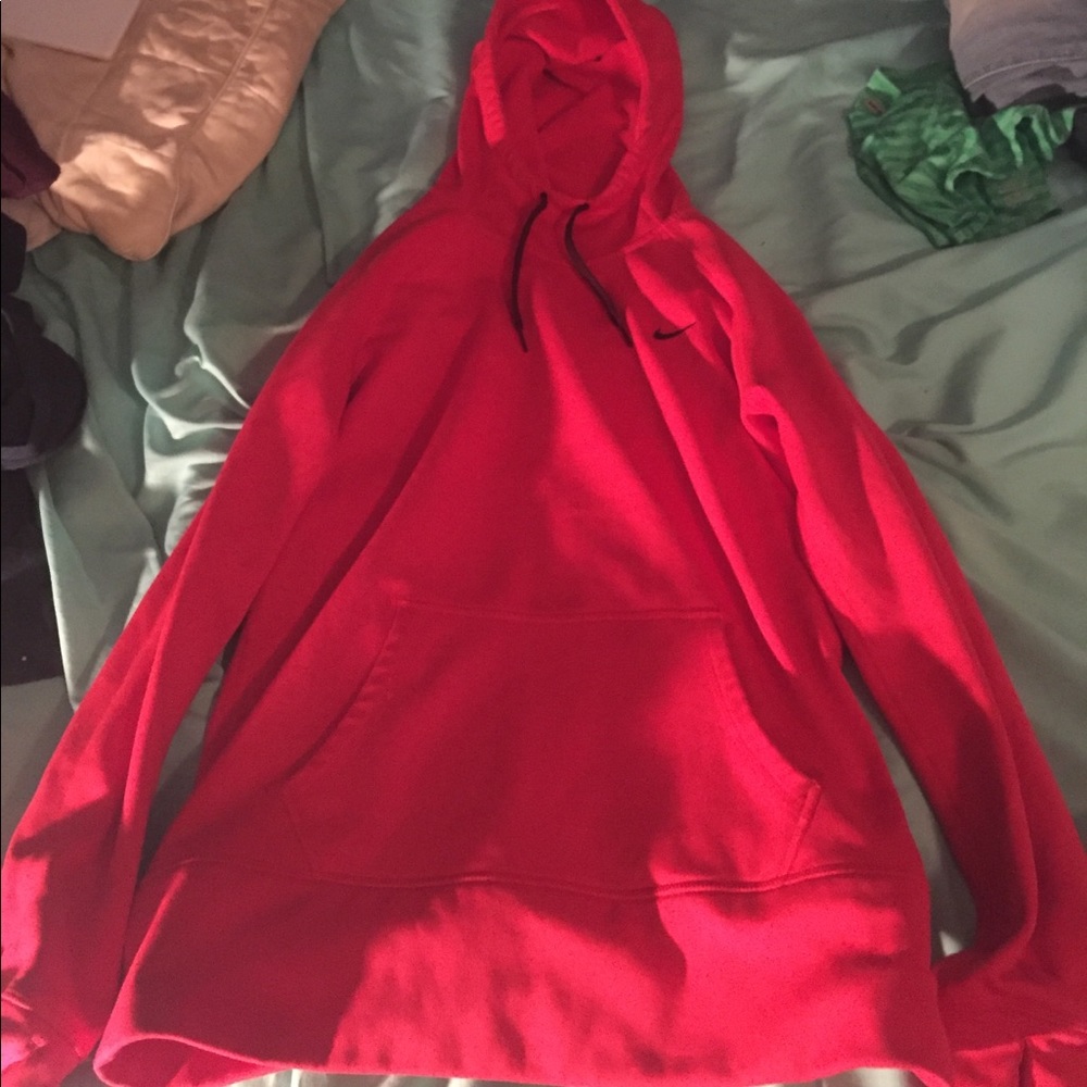 Pink Nike hoodie