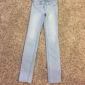 Blue-white Hollister jean leggings. Super comfy!!