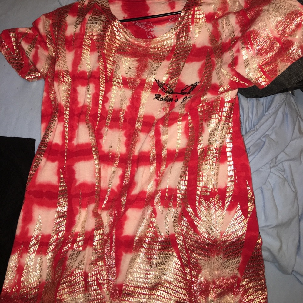 Robin Jeans Shirt Sz Small