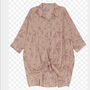 Melissa McCarthy Seven7 BUTTON DOWN BLOUSE