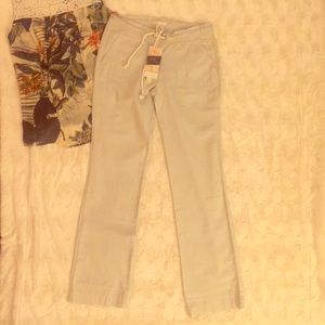 Drawstring linen style pants