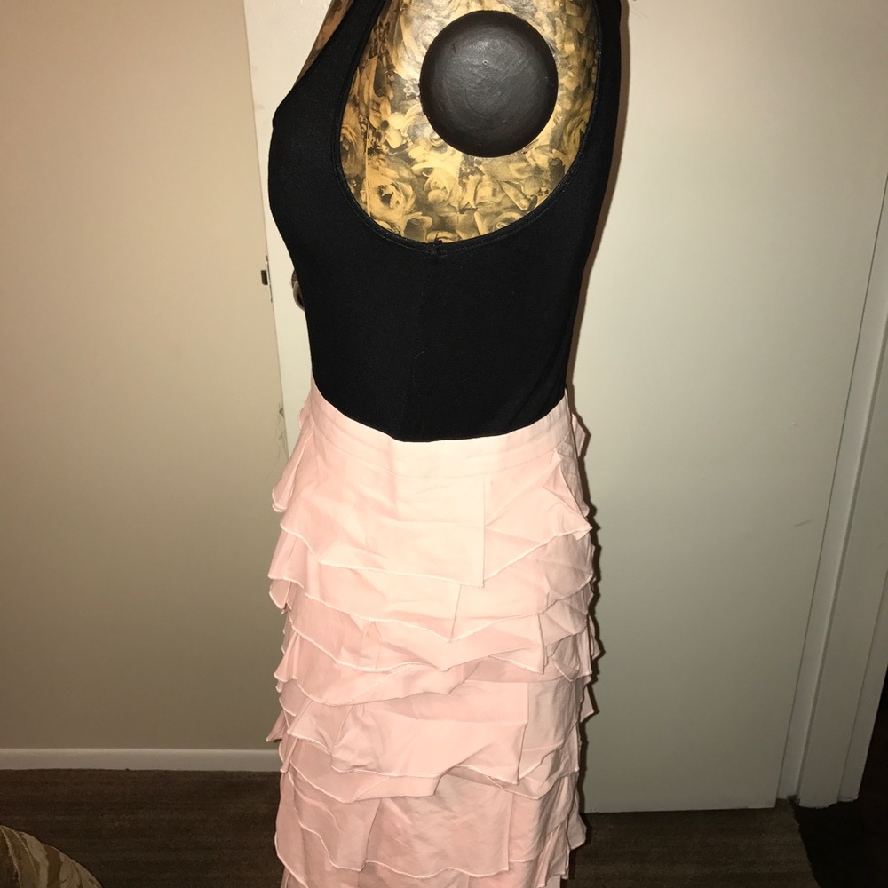 Dress black top pink bottom