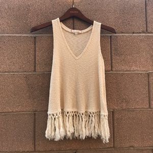 Anthropologie Fringe Tank