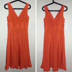 J. Crew Dresses - J.CREW Orange Sophia Silk Bridesmaid Dress, sz 4 J. Crew Dresses - J.CREW Orange Sophia Silk Bridesmaid Dress, sz 4
