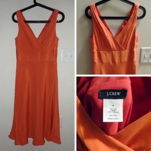 J. Crew Dresses - J.CREW Orange Sophia Silk Bridesmaid Dress, sz 4 J. Crew Dresses - J.CREW Orange Sophia Silk Bridesmaid Dress, sz 4
