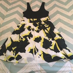 Black and yellow Express dress