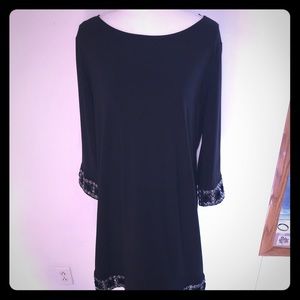 Black embellished dress