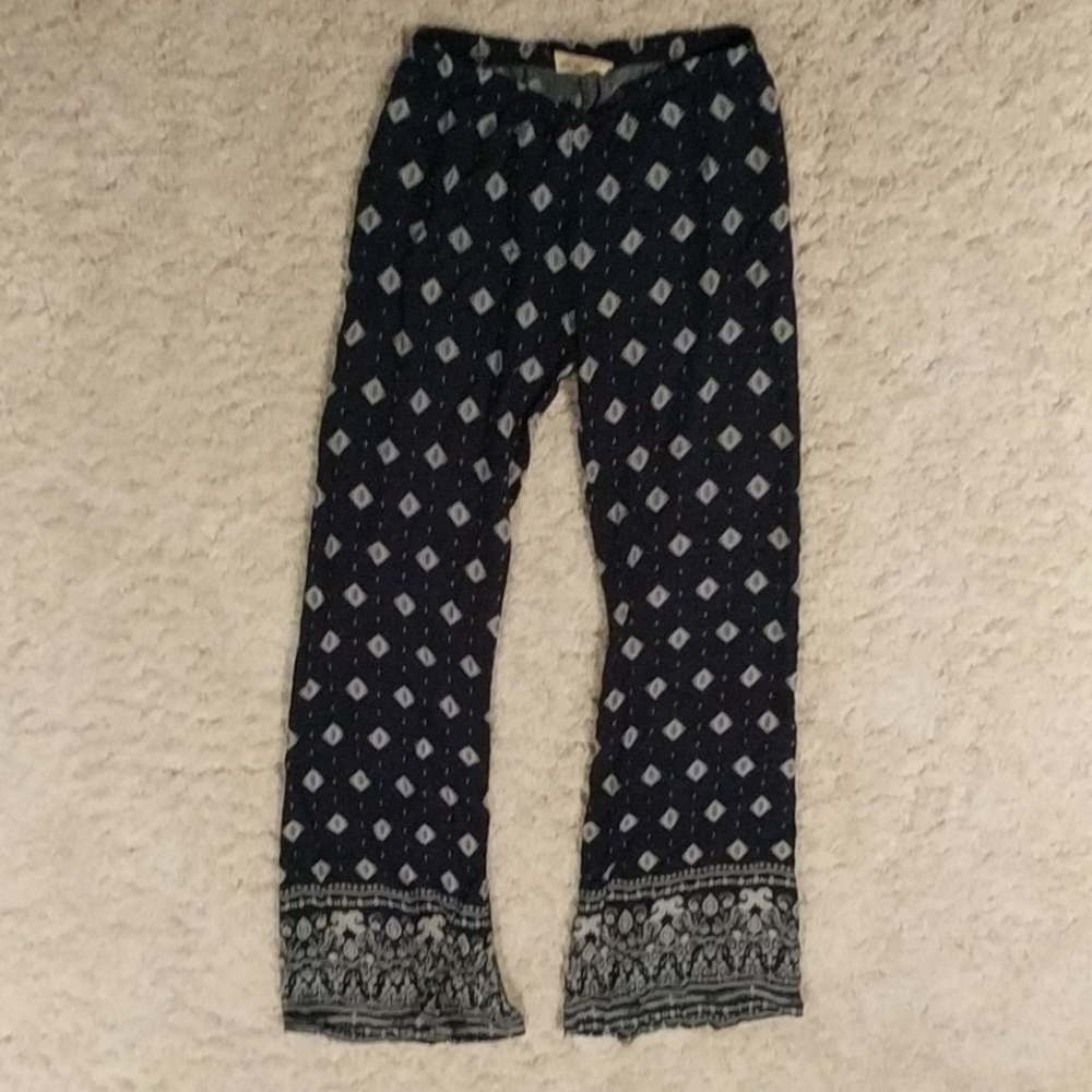 Navy flowy boho pants
